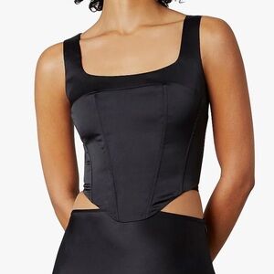 NIA the Brand NWT black corset tank top
